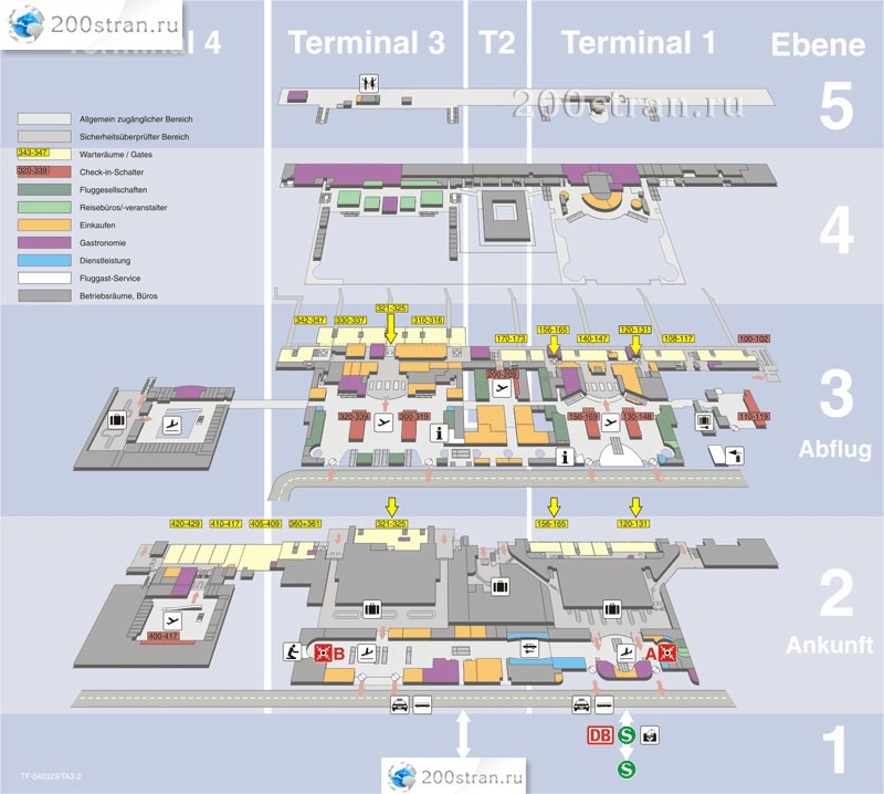 Stuttgart Airport Map