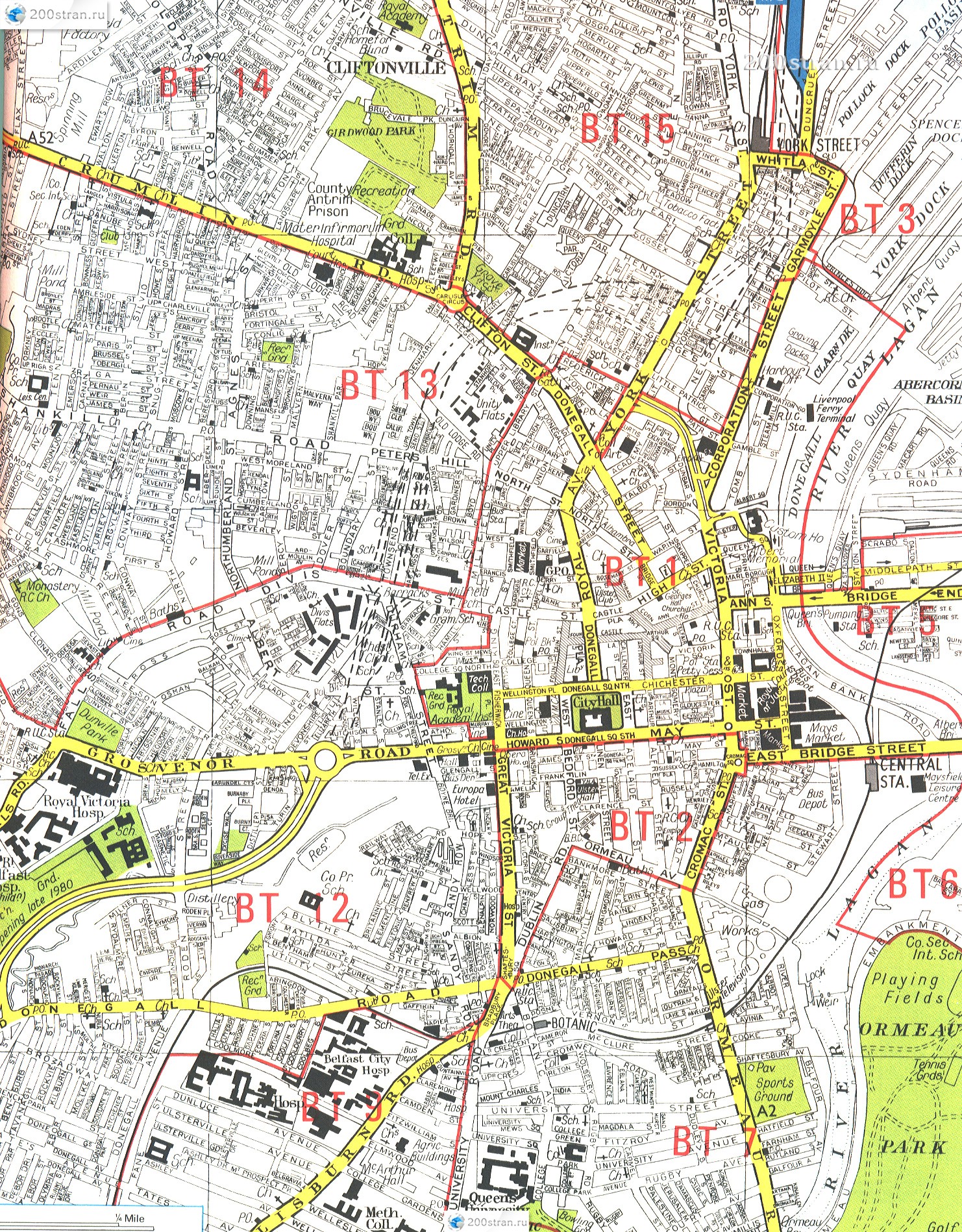 Street map Belfast